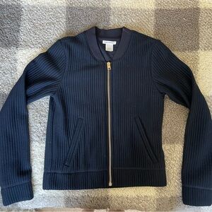Club Monaco Navy Blue Zip Up Jacket